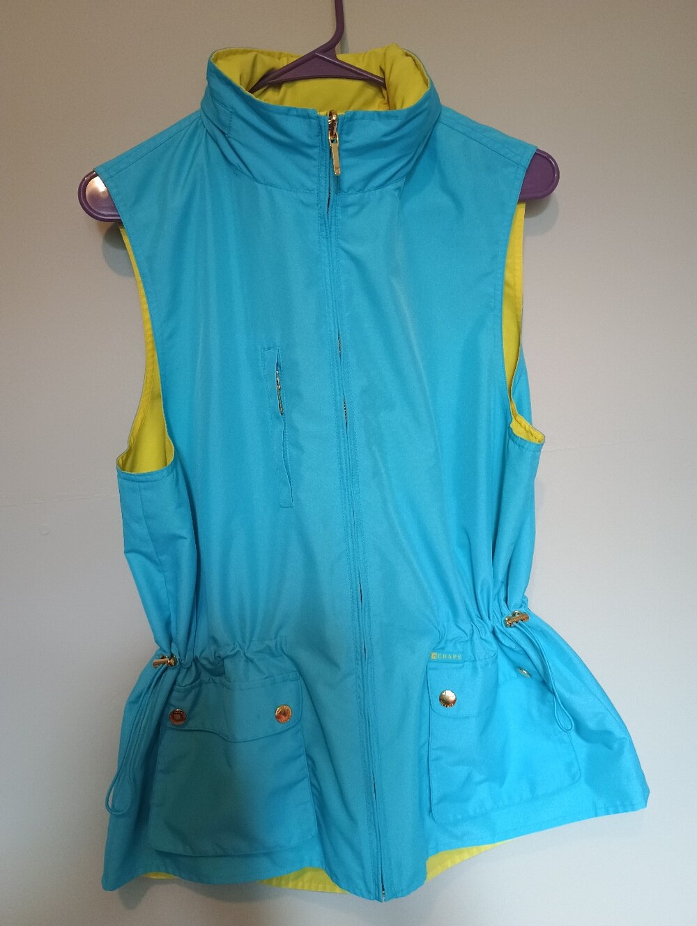 Chaps Reversible Yellow/Blue Vest